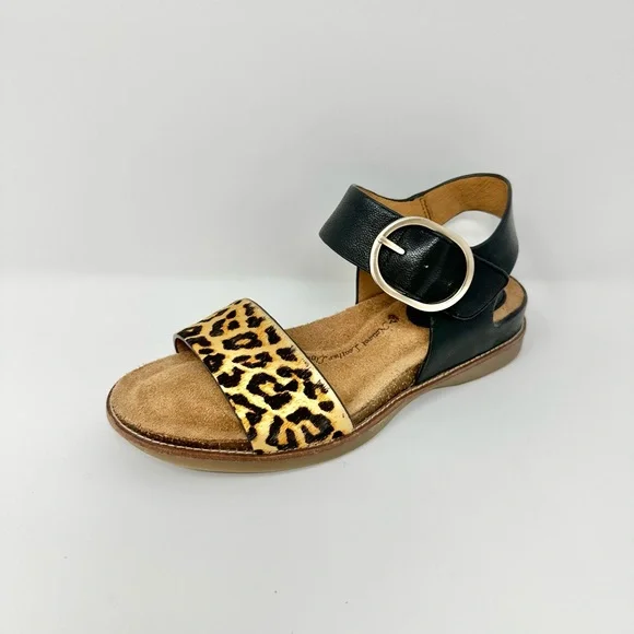 Sofft Leopard, Black and Tan Sandals Size 6 - Picture 2 of 10